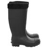 vidaXL Gummistiefel mit Herausnehmbarem Innenfutter Schwarz Gr. 38 PVC
