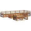 vidaXL Outdoor-Sofagarnitur 9 pcs Natur