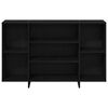 vidaXL Sideboard Schwarz Eichen-Optik 120 x 30 x 75 cm Holzwerkstoff
