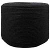 vidaXL Baumwollseil 8 mm 250 m Schwarz 100% Baumwolle