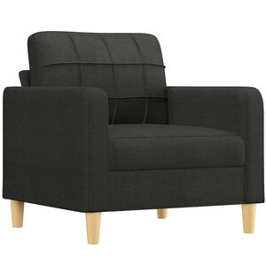 vidaXL Sofasessel Schwarz 60 cm Stoff