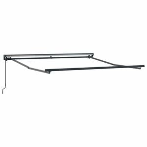 vidaXL Markisenrahmen Verstellbar Anthrazit 3 x 2,5 m Stahl
