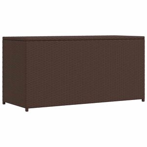 vidaXL Garten-Auflagenbox Braun 120x50x60 cm Poly Rattan