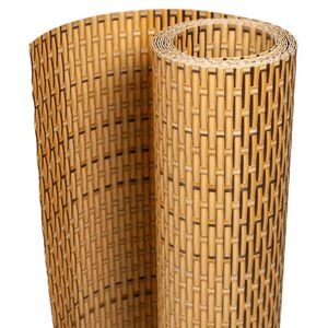 vidaXL Balkon-Sichtschutz Hellbraun 300x80 cm Poly Rattan
