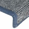 vidaXL Stufenmatten 30 Stk. 65 x 21 x 4 cm Hellgrau und Blau Rechteckiger Rand