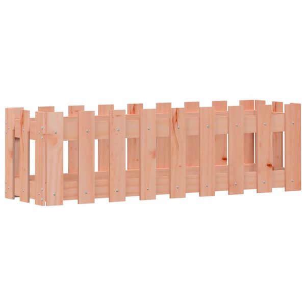 vidaXL Hochbeet Lattenzaun-Design 100x30x30 cm Massivholz Douglasie
