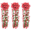 vidaXL Blumengirlanden Blumen 3 Stk. Rosenrot 85 cm