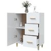 vidaXL Sideboard Hochglanz-Wei&szlig; 69,5x34x90 cm Holzwerkstoff