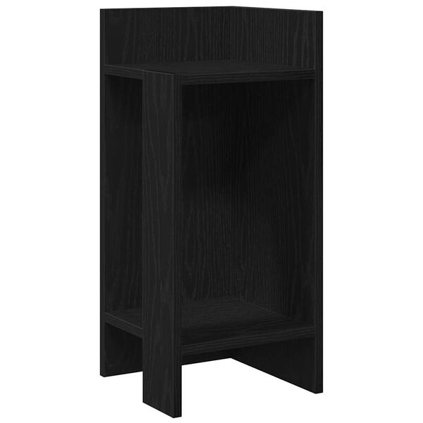 vidaXL Beistelltisch mit Ablage Schwarz 25,5x27x60 cm