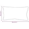 vidaXL Kopfkissen mit Kissen 2 pcs Wei&szlig; 61 x 41 x 20 cm Polyester