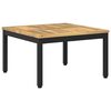 vidaXL Couchtisch Wei&szlig; gewaschen und Schwarz 60 x 60,5 x 36 cm
