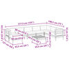 vidaXL 9-tlg. Garten-Sofagarnitur mit Kissen Massivholz Douglasie