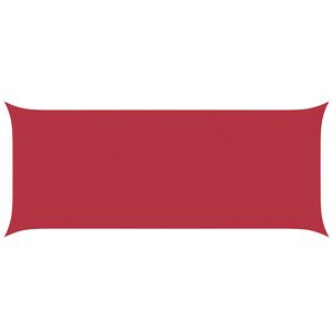 vidaXL Sonnensegel Rot 6 x 2,5 m 100 % Polyester Oxford