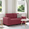 vidaXL 2-Sitzer-Sofa Weinrot 160x77x82 cm Stoff