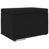 vidaXL Hocker Schwarz 61 x 41 x 40 cm Stoff und Pressholz