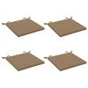 vidaXL 4-teilige Sitzkissen SOEST 4 stk. 100 % Polyester Taupe