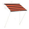 vidaXL Einziehbare Markise 150×150 cm Orange und Braun