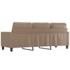 vidaXL 3-Sitzer-Sofa Cappuccino-Braun 180 cm Kunstleder
