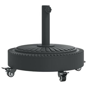 vidaXL Sonnenschirmst&auml;nder mit Rollen f&uuml;r &Oslash;38/48 mm Mast 27 kg Rund