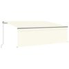 vidaXL Markise Manuell Einziehbar mit Rollo 4x3 m Creme