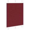 vidaXL Plissee Bordeauxrot 110x150 cm Stoffbreite 109,4 cm Polyester