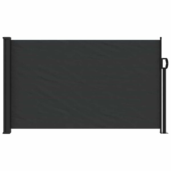 vidaXL Seitenmarkise Ausziehbar Schwarz 117x300 cm