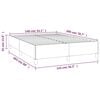 vidaXL Boxspringbett mit Matratze Dunkelbraun 140x200 cm Stoff