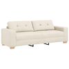 vidaXL Sofa 3 pcs Beige Leinenmischgewebe