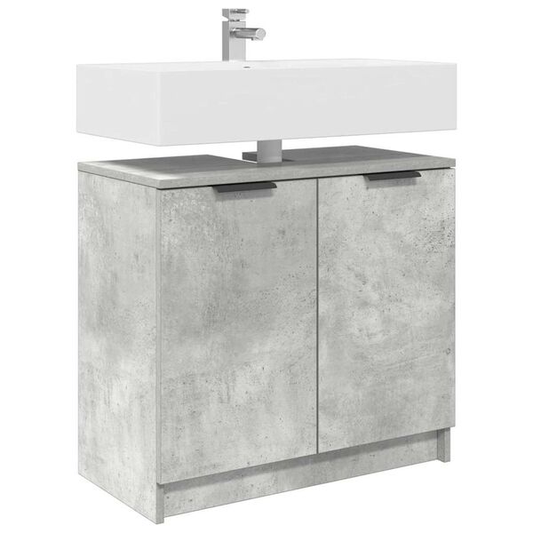 vidaXL Badezimmerschrank Beton Grau 64,5 x 33,5 x 59 cm Holzwerkstoff
