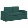 vidaXL Sofa 2 pcs Dunkelgr&uuml;n 182 x 80 x 82 cm Stoff