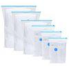 vidaXL Aufbewahrungstaschen 10 pcs Transparent und Blau 130 x 100 cm