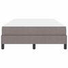 vidaXL Boxspringbett mit Matratze Taupe 120 x 190 cm Stoff