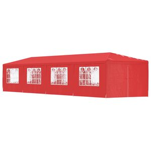 vidaXL Party-Zelt 1200 x 300 x 255 cm Rot PE und Stahl