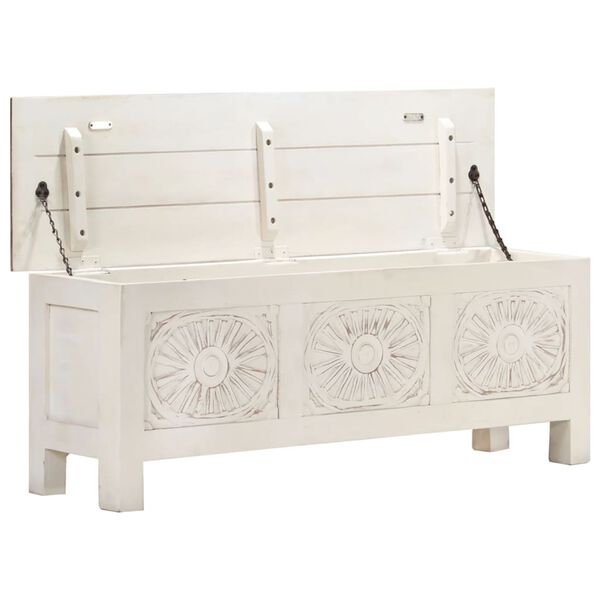 vidaXL Truhe 110x30x40 cm Massivholz Akazie