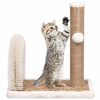 vidaXL Katzenbaum mit Fellpflegebogen und Kratzs&auml;ule