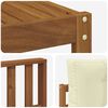 vidaXL Outdoor-Sofagarnitur mit Kissen 8 pcs Natur und Creme