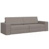 vidaXL Schlafsofa 200cm Taupe Stoff