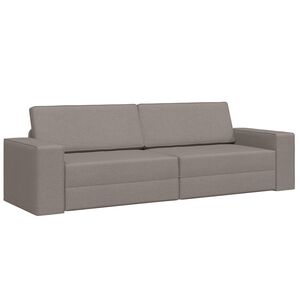 vidaXL Schlafsofa 200cm Taupe Stoff