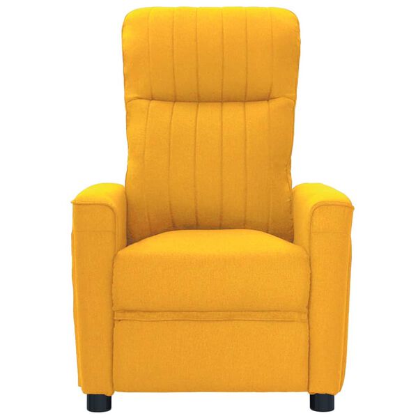 vidaXL Elektrischer Massagesessel Gelb Stoff