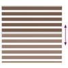 vidaXL Doppelrollo Braun 155x150 cm Stoffbreite 150,9 cm Polyester