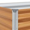 vidaXL Hochbeet Hellbraun 290 x 50 x 68 cm Verzinkter Stahl