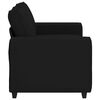 vidaXL 2-Sitzer-Sofa Schwarz 120 cm Stoff