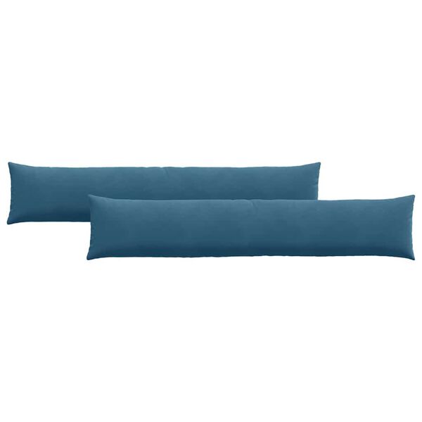 vidaXL Sofakissen 2 Stück Blau 200 x 40 cm Cordstoff