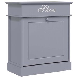 vidaXL Schuhschrank Grau 50 x 28 x 58 cm Paulownia Holz