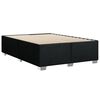 vidaXL Boxspringbett mit Matratze Schwarz 160x200 cm Stoff