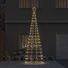 vidaXL LED Weihnachtsbaum mit Erdspie&szlig;en Gold 400 cm Eisen