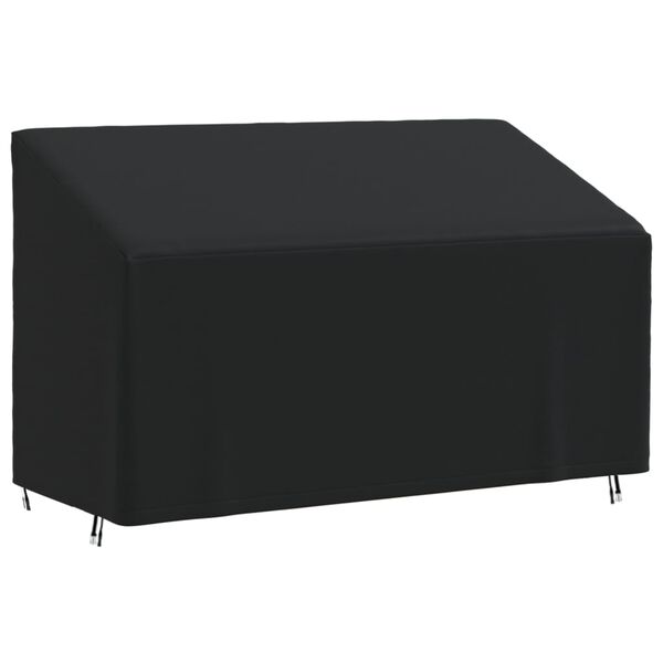 vidaXL Abdeckung f&uuml;r 3-Sitzer-Bank Schwarz 165x70x65/94 cm 420D Oxford