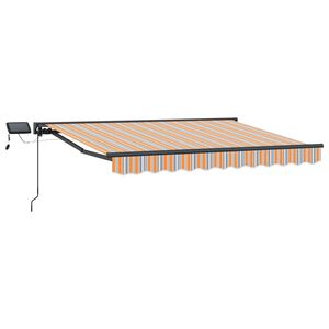 vidaXL Manueller Markisenrahmen mit LEDs 3 x 2,5 m