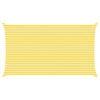 vidaXL Sonnensegel Gelb und Wei&szlig; 7 x 4 m 100 % Polyester Oxford