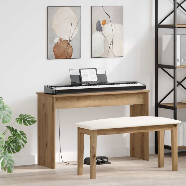 vidaXL Klavierst&auml;nder Artisan-Eiche 100 x 32 x 64 cm Holzwerkstoff